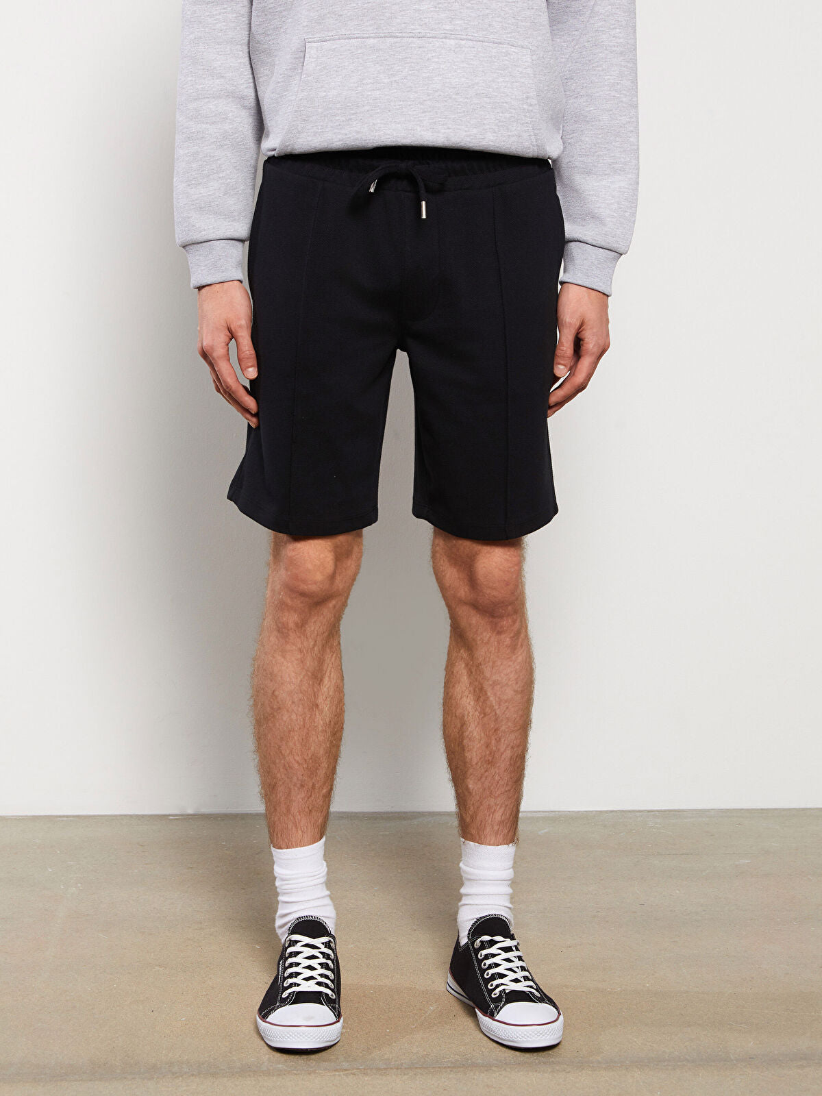 Slim Fit Knitted Men Shorts