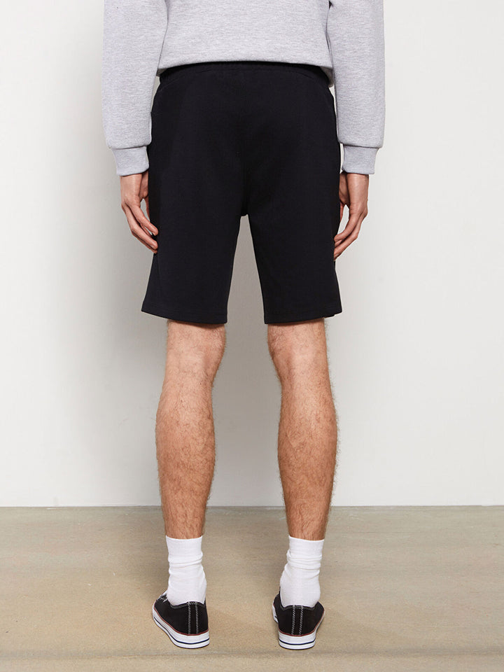 Slim Fit Knitted Men Shorts