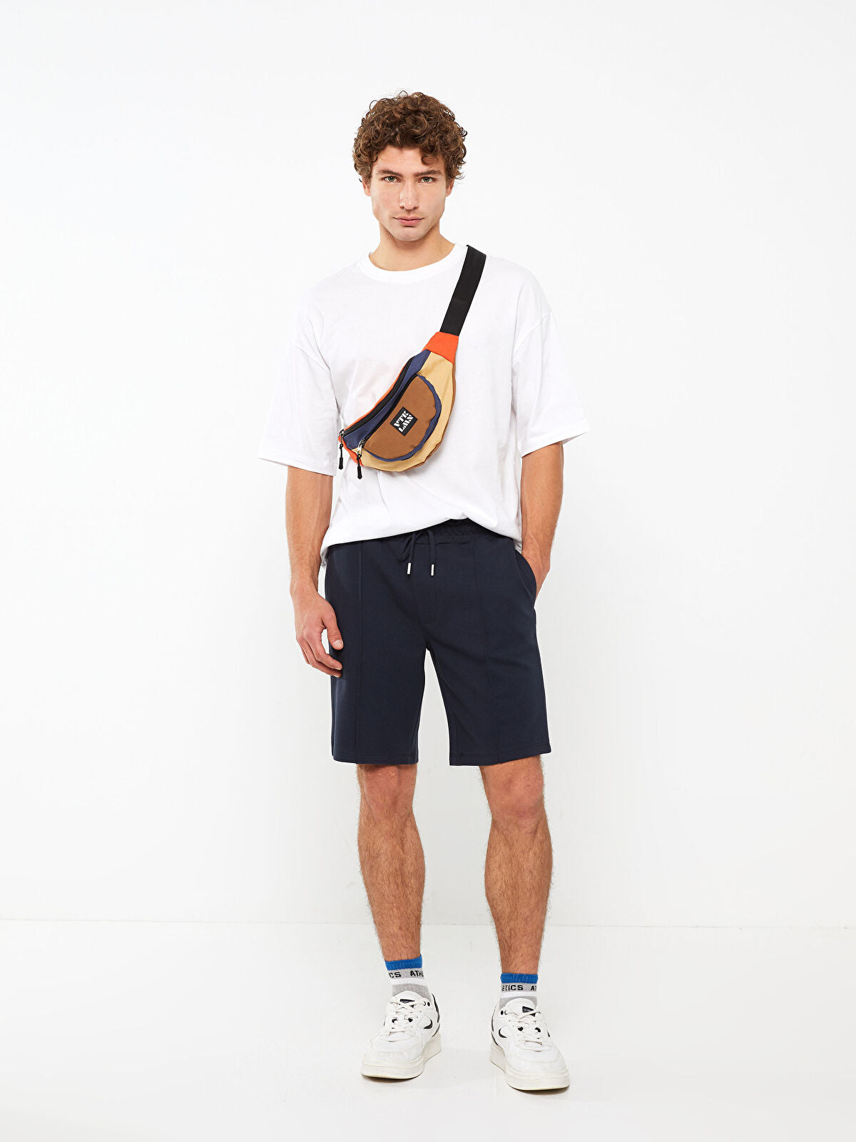 Slim Fit Knitted Men Shorts