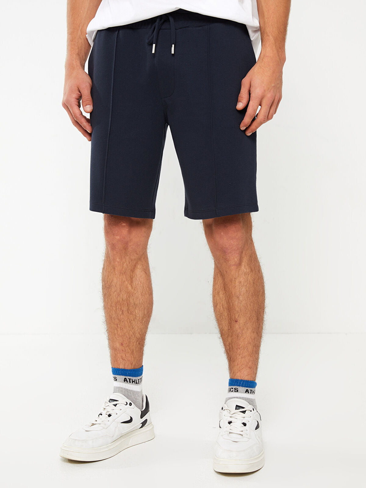 Slim Fit Knitted Men Shorts