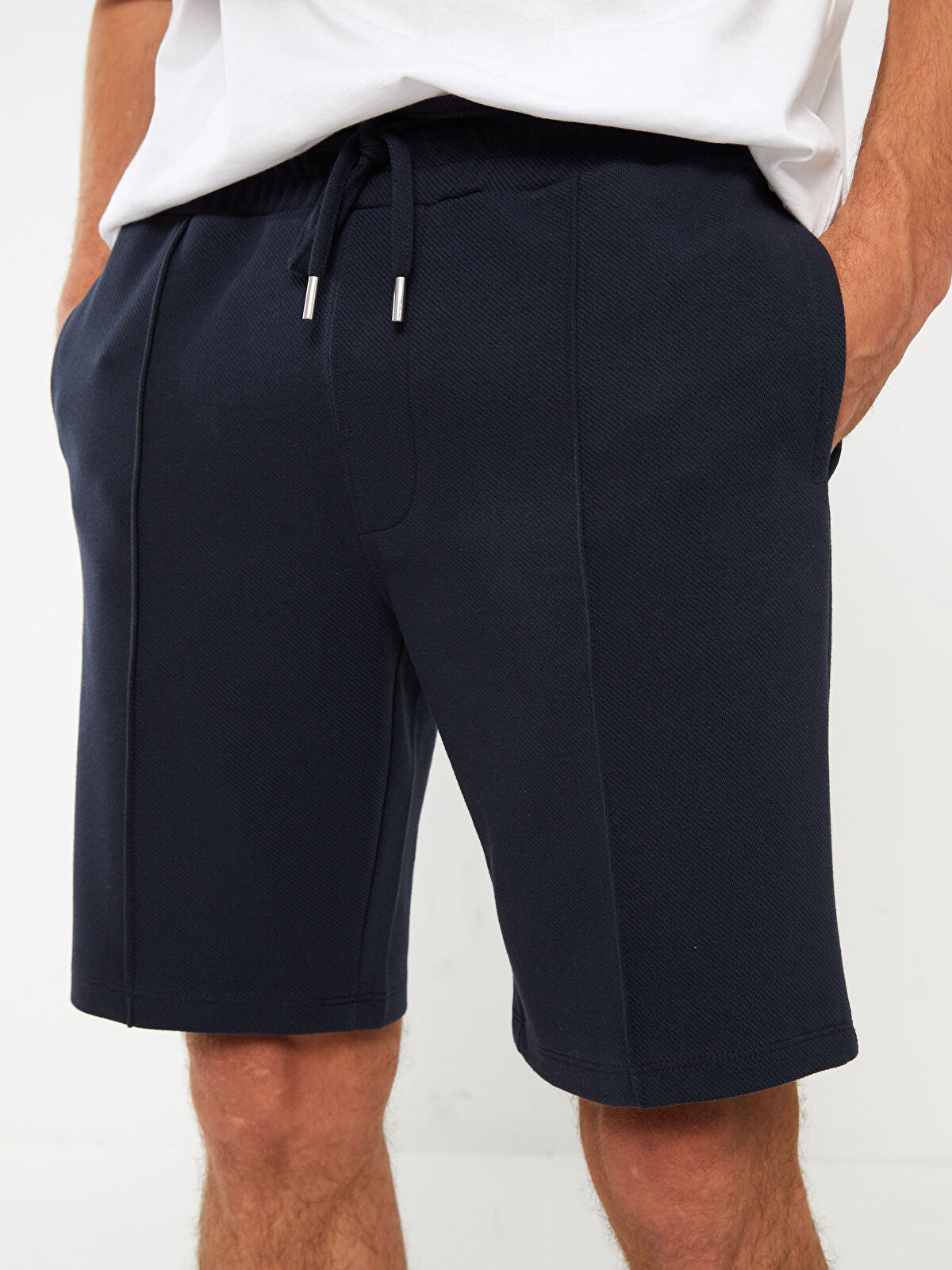 Slim Fit Knitted Men Shorts