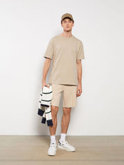 Slim Fit Knitted Men Shorts