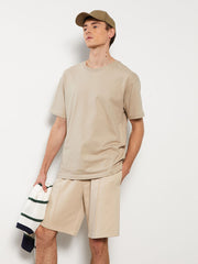 Slim Fit Knitted Men Shorts