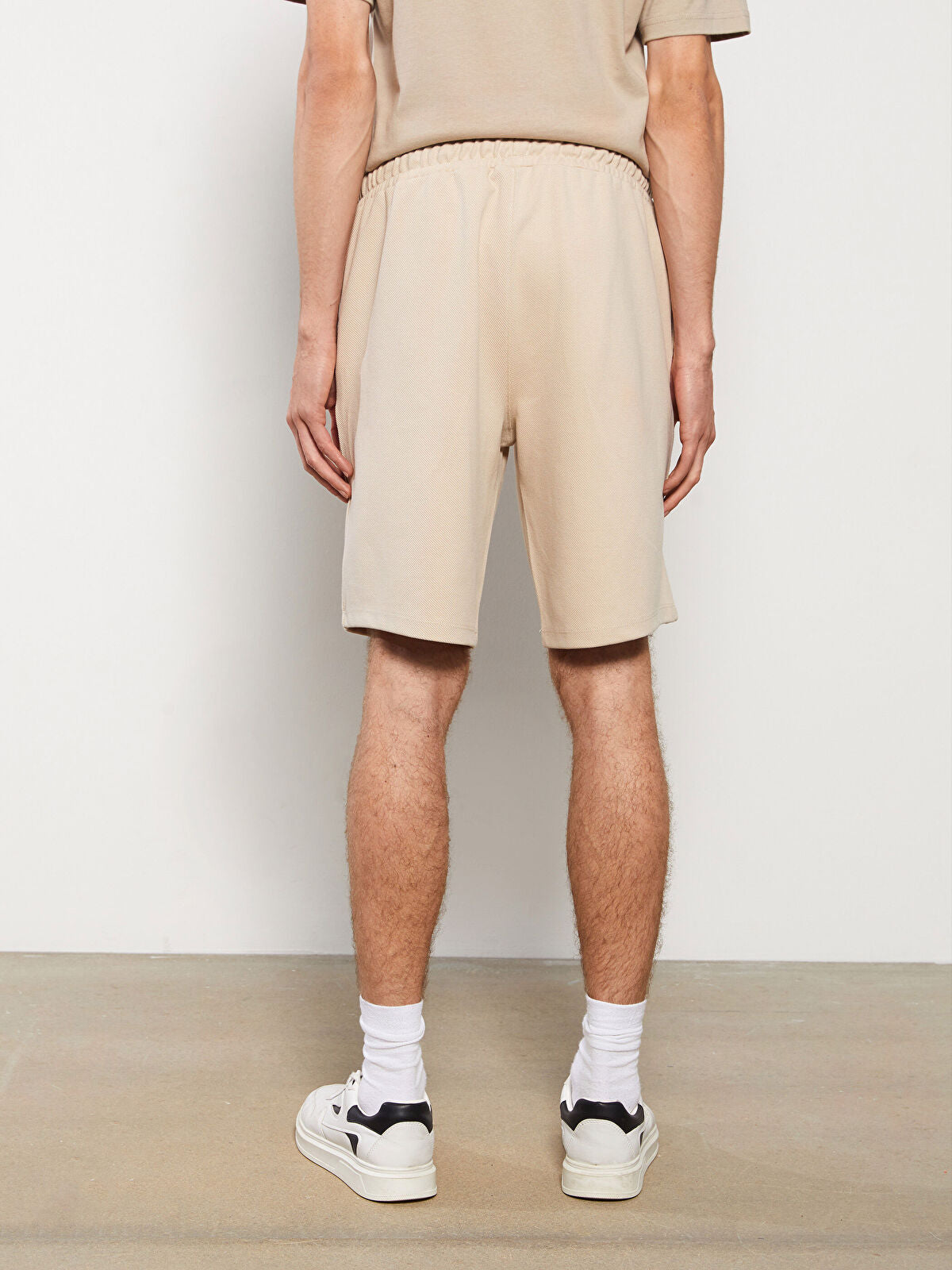 Slim Fit Knitted Men Shorts