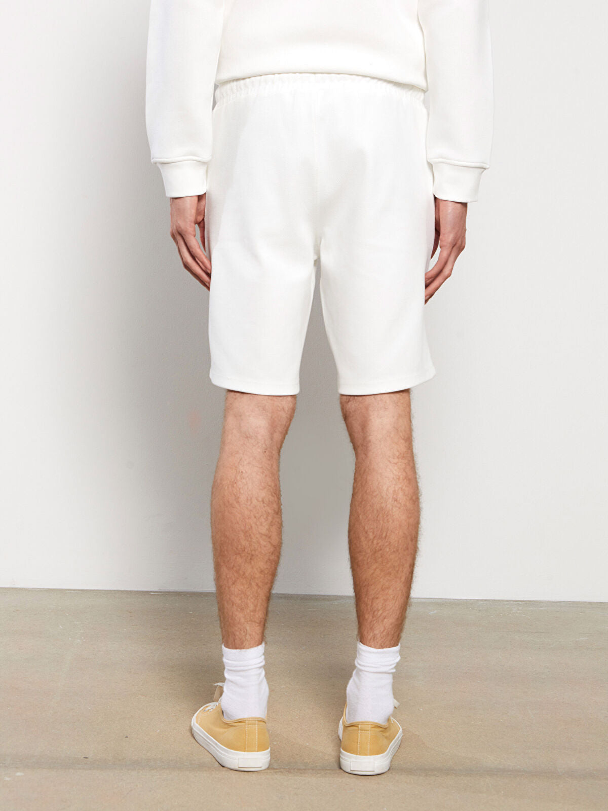Slim Fit Knitted Men Shorts