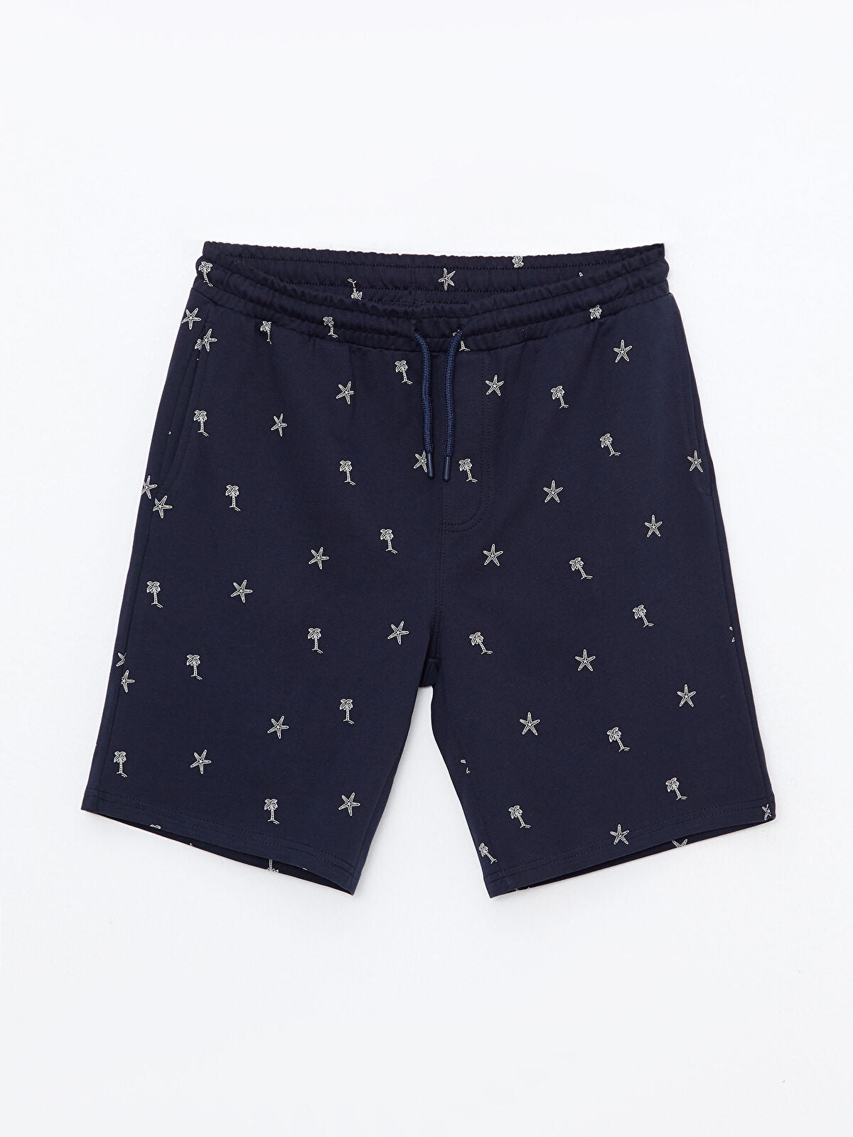 Slim Fit Men Elastic Waist Shorts