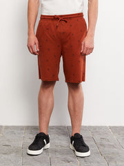 Slim Fit Men Elastic Waist Shorts