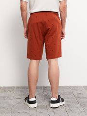 Slim Fit Men Elastic Waist Shorts