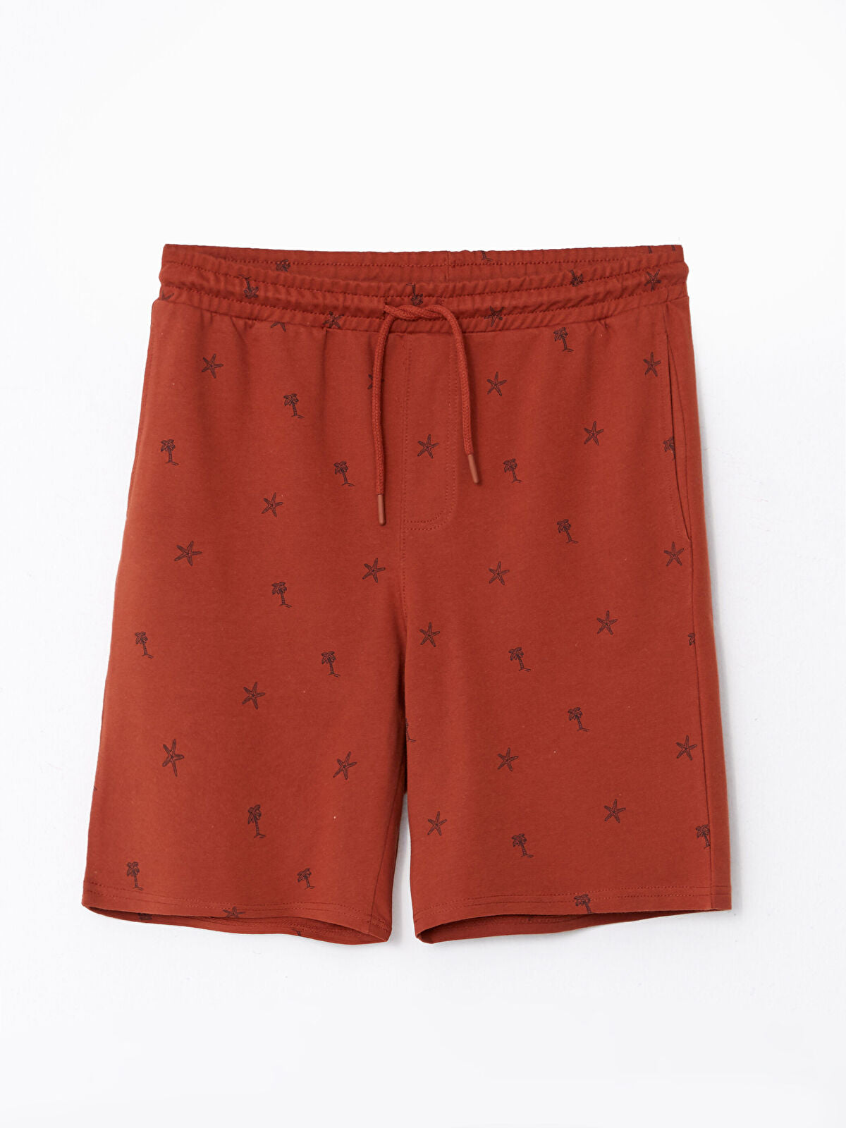 Slim Fit Men Elastic Waist Shorts