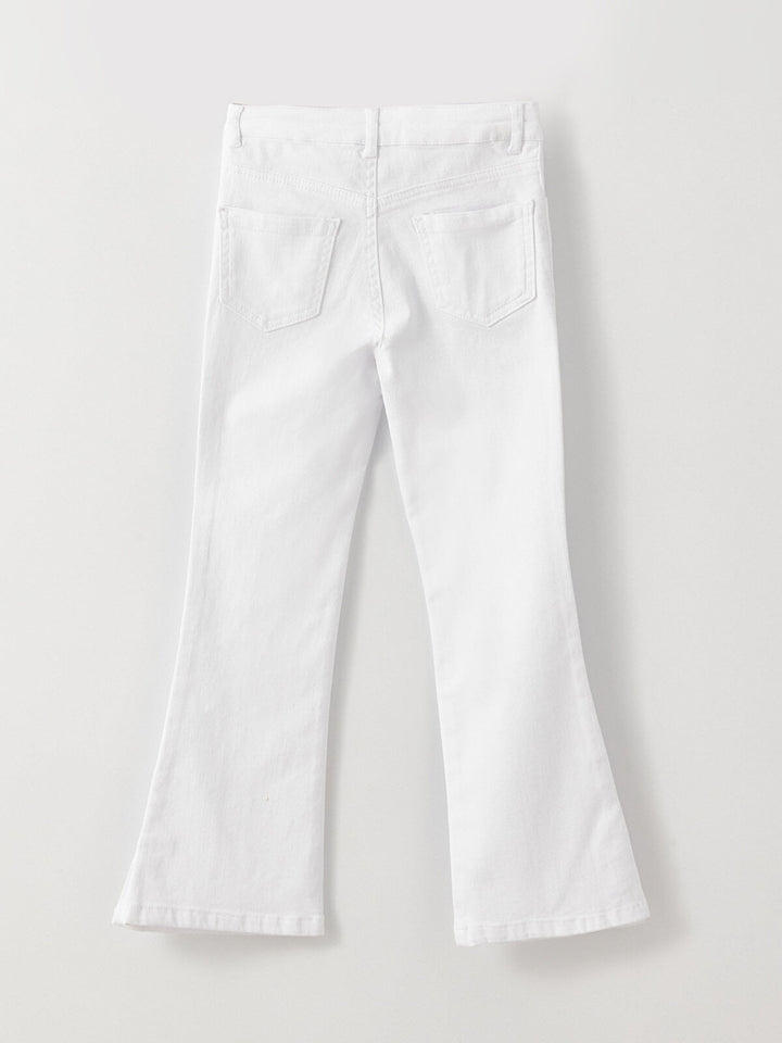 Basic Flared Trousers For Girls