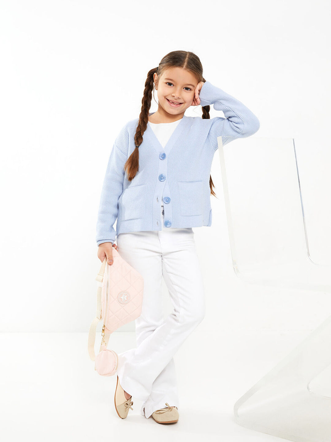 Basic Flared Trousers For Girls