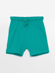 Basic Elastic Waistband Baby Boy Shorts