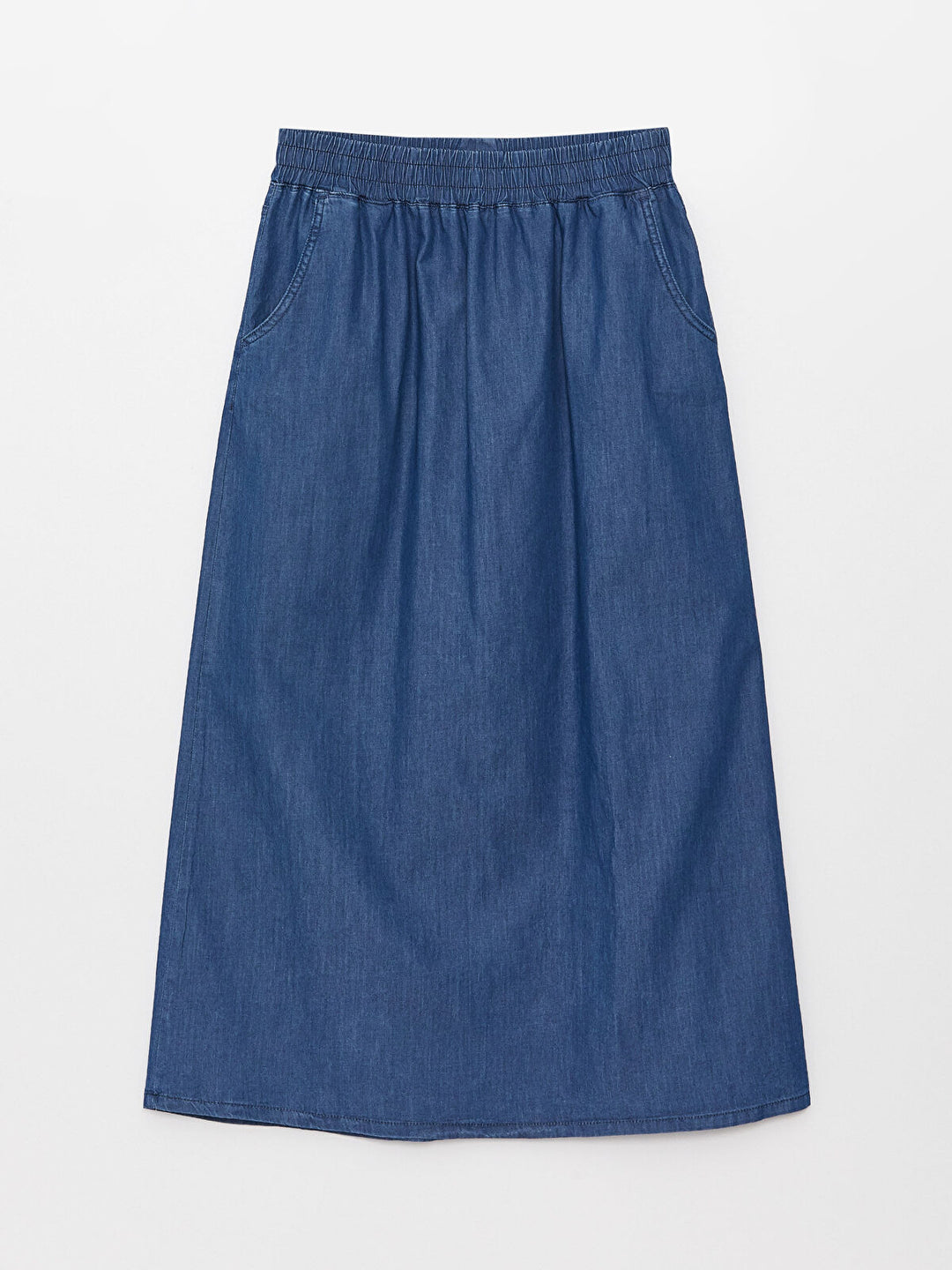 Elastic Waist A-Line Women Jean Skirt