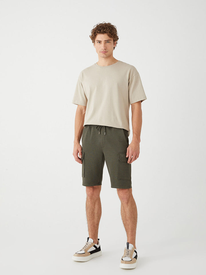 Slim Fit Men Cargo Shorts