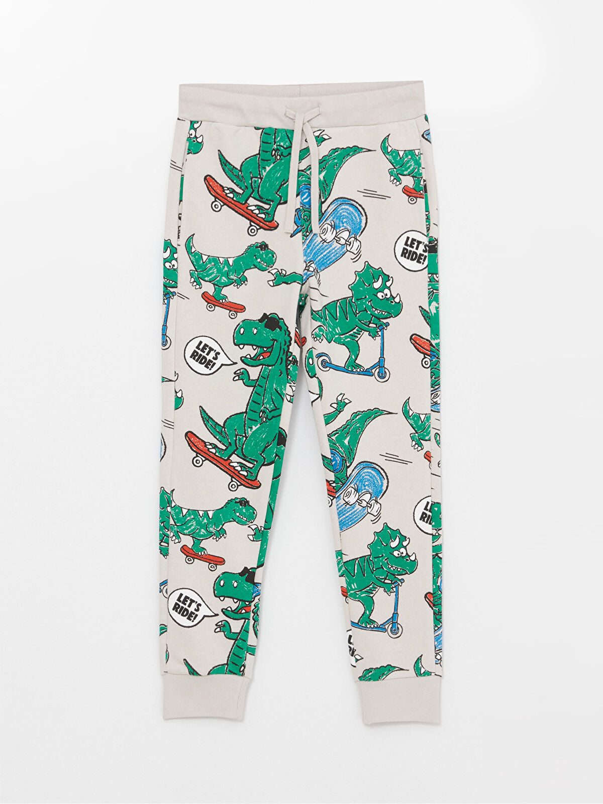 Elastic Waist Printed Boy Jogger Trousers