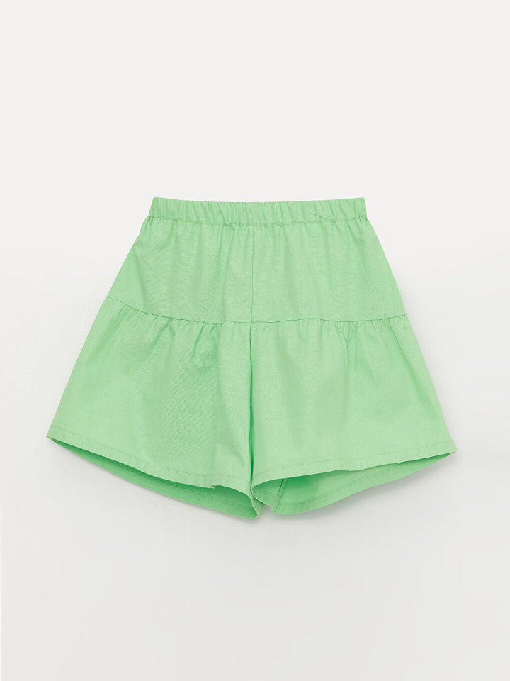 Elastic Waist Girl Short Skirt