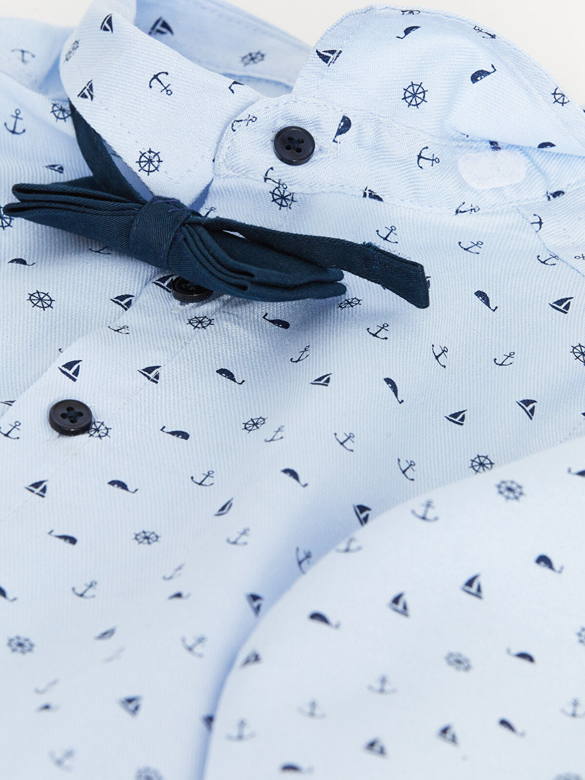 Blue Long Sleeve Printed Baby Boy Set Of 4