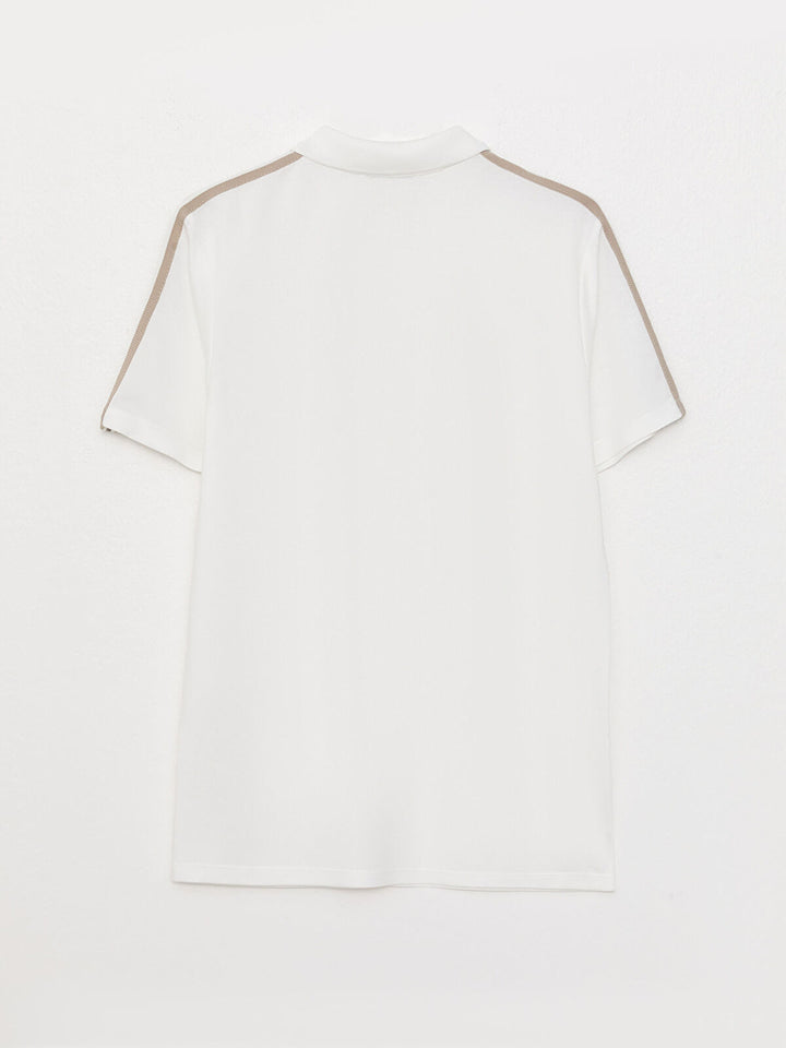 Polo Neck Short Sleeve Piqué Men T-Shirt