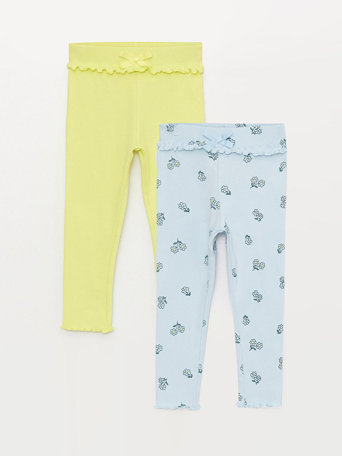 Elastic Waist Baby Girl Tights 2-Pack