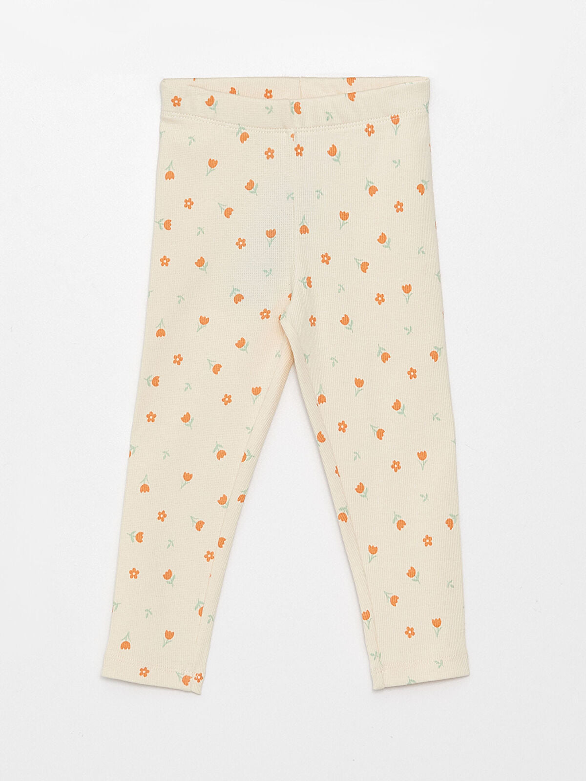 Elastic Waist Patterned Baby Girl Tights 2-Pack Set