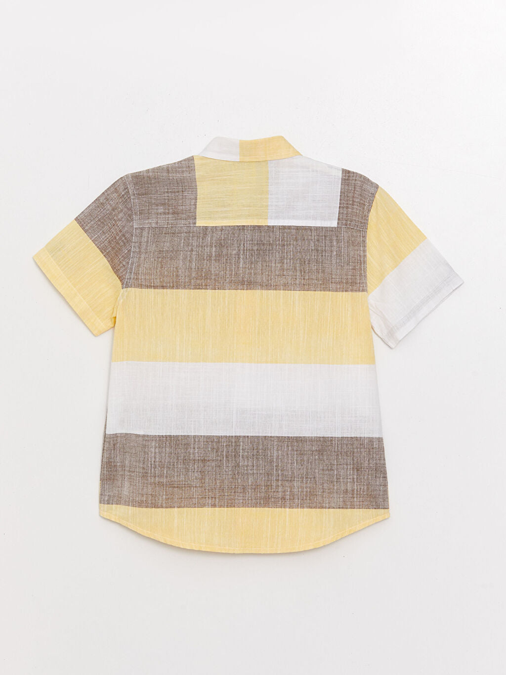 Color Block Short Sleeve Boy Shirt