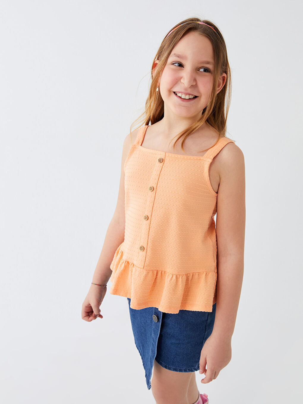 Square Collar Suspended Girl Undershirt