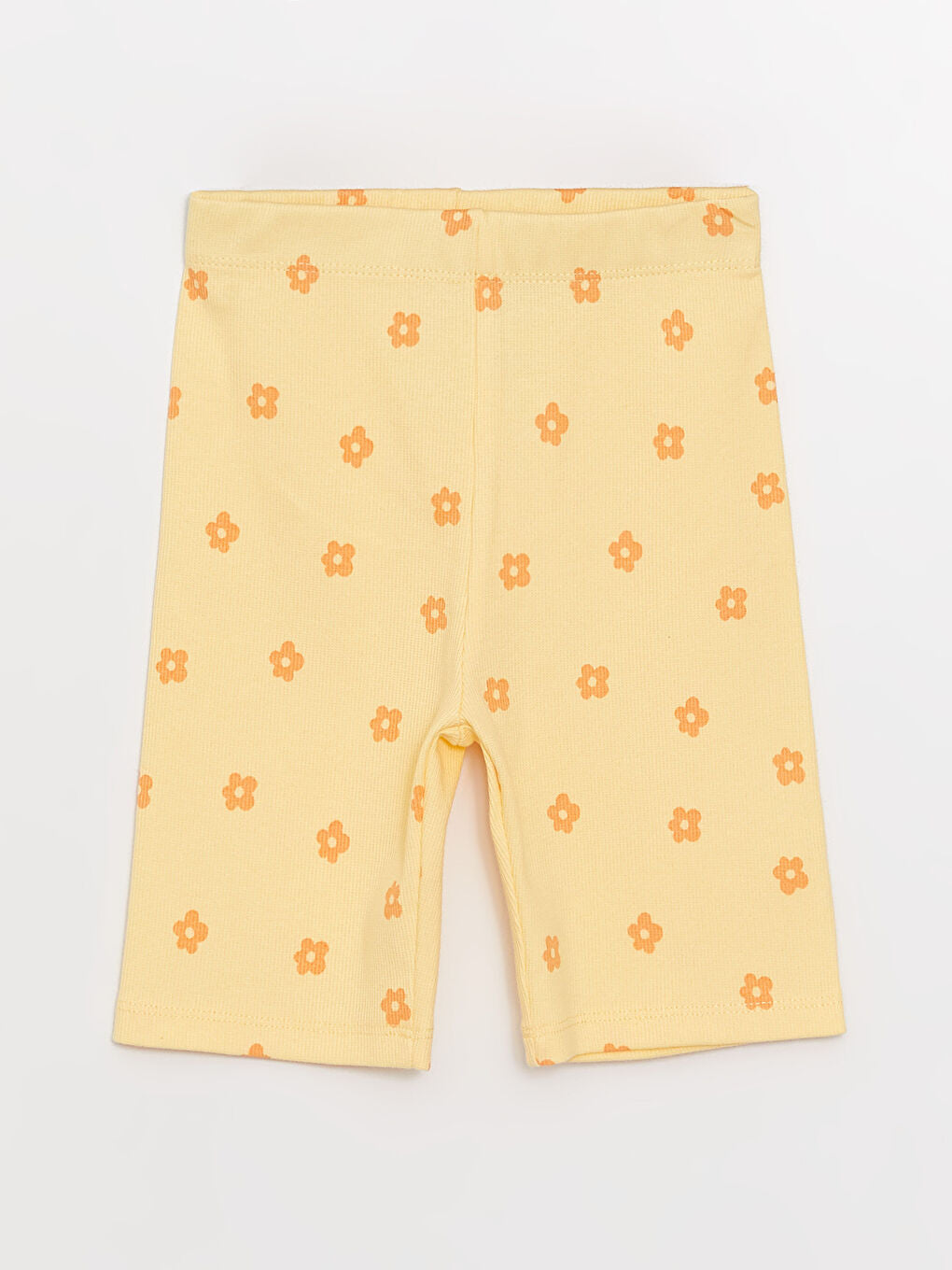 Girls Elastic Waist Printed Short Leggings