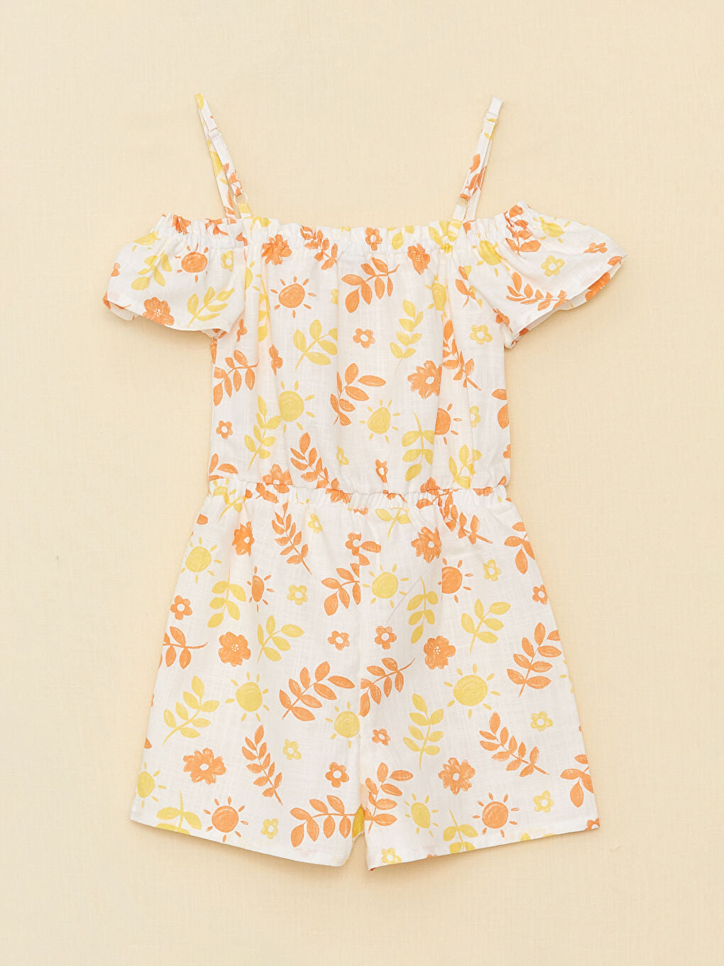 Boat Neck Girls Overalls
