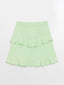 Kids Elastic Waist Frilly Girl Skirt