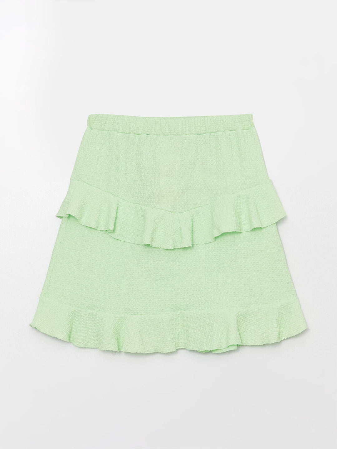 Kids Elastic Waist Frilly Girl Skirt