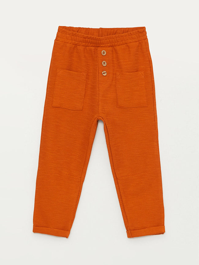 Elastic Waist Basic Baby Boy Sweatpants Hover Image