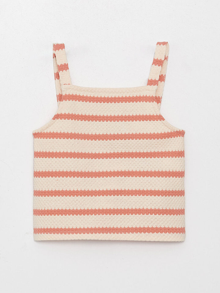 Square Neck Girls Crop Singlet