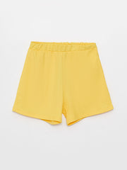 Basic Elastic Waist Girl Shorts