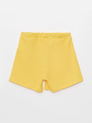 Basic Elastic Waist Girl Shorts