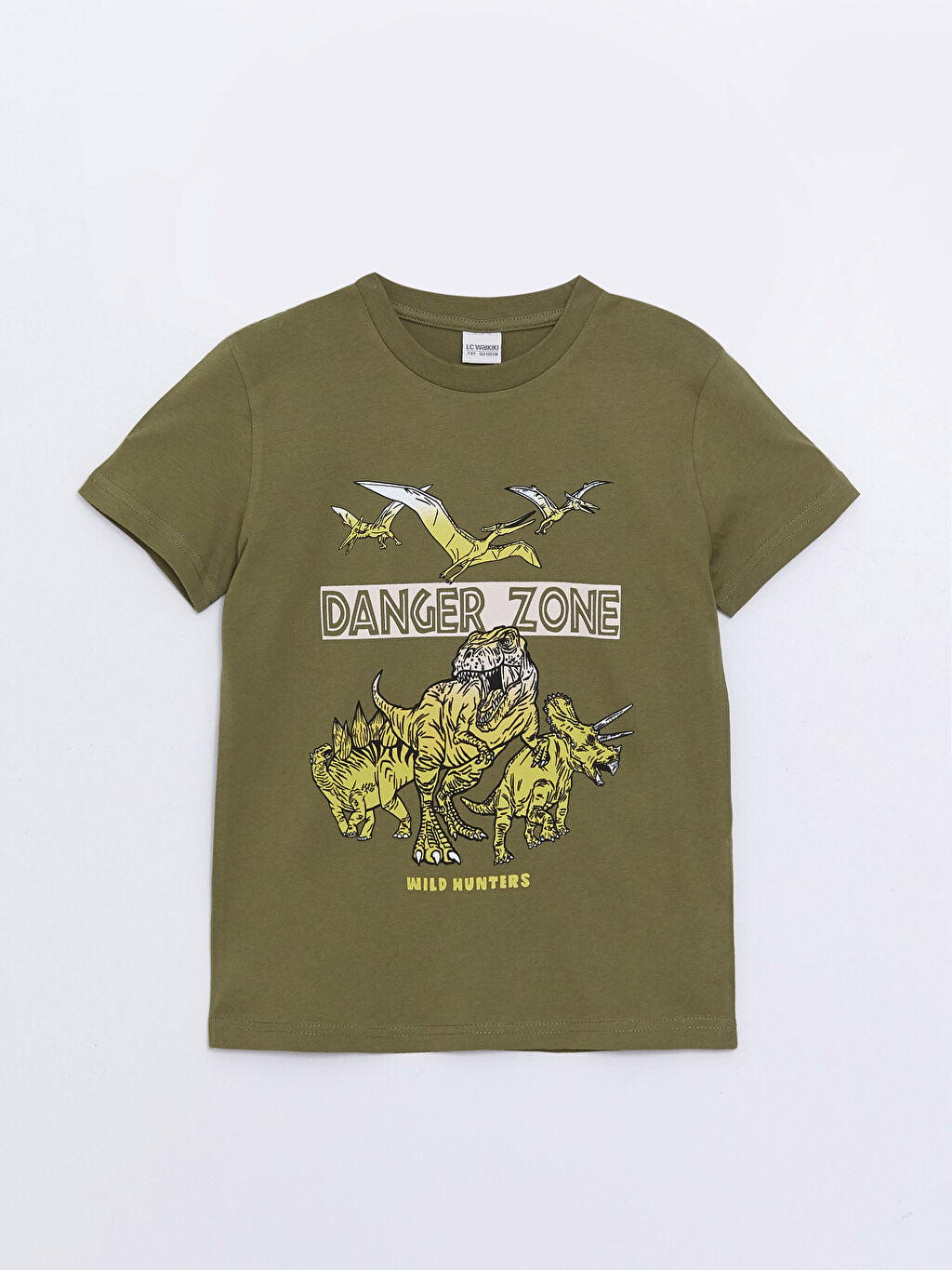Crew Neck Printed Short Sleeve Boy T-Shirt and Shorts