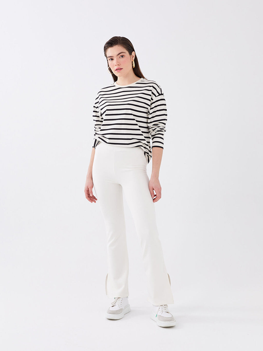 Elastic Waist Regular Women Sweatpants