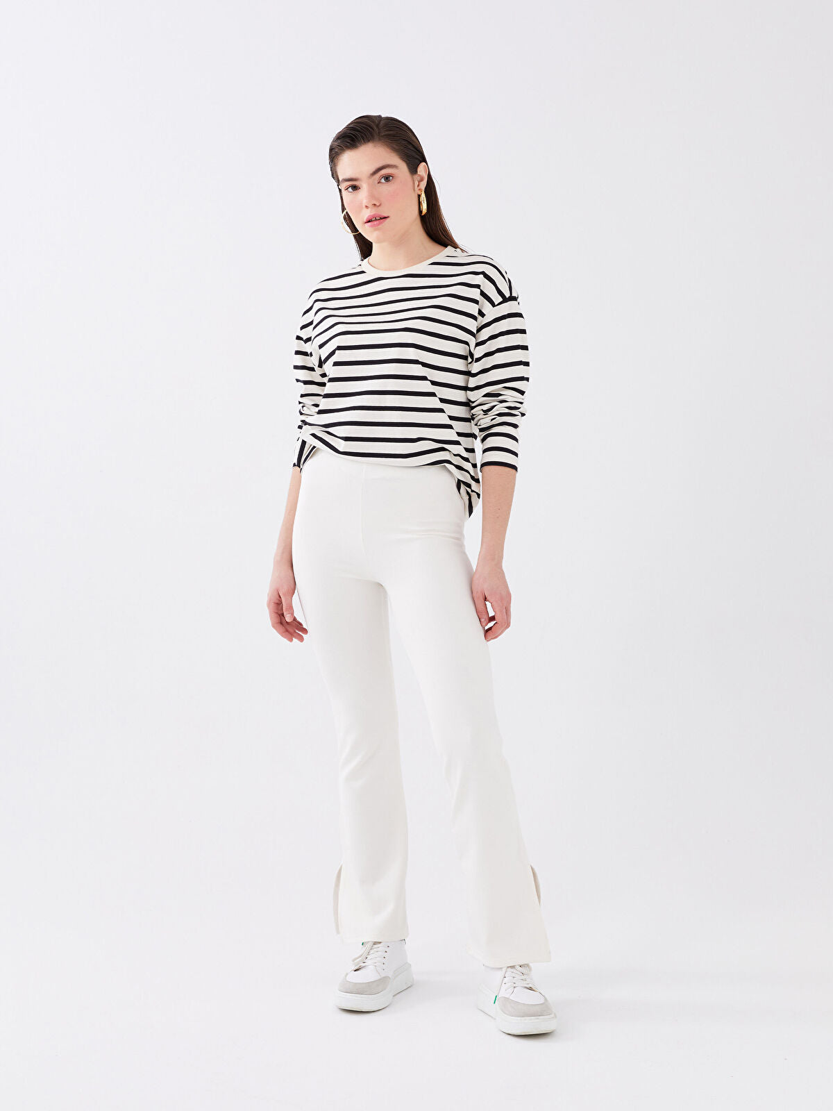 Elastic Waist Regular Women Sweatpants