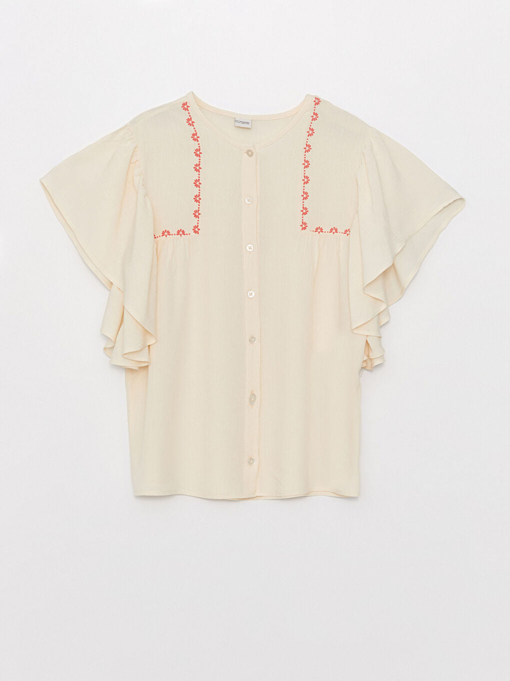 Crew Neck Printed Girls Shirt