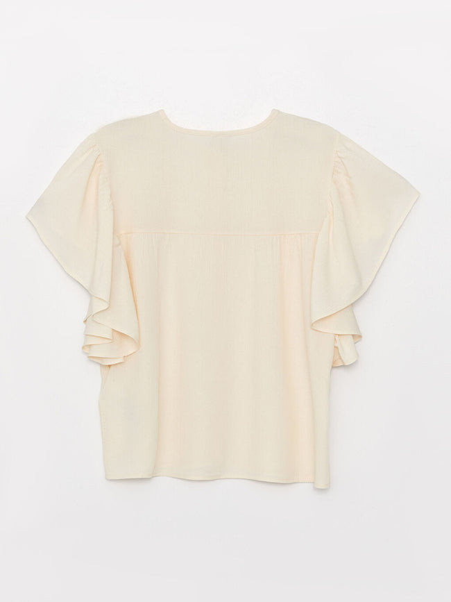 Crew Neck Printed Girls Shirt Main Image