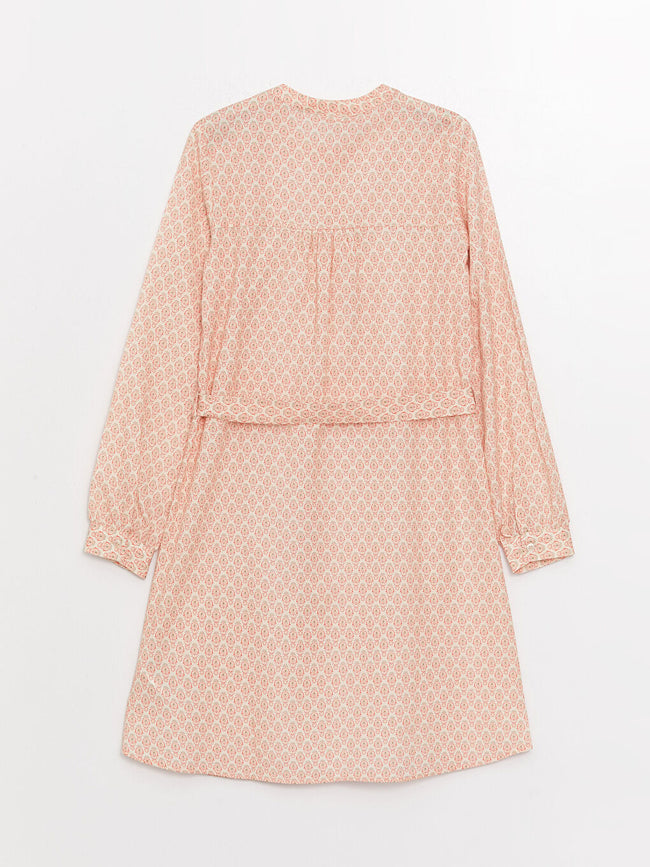 Crew Neck Patterned Long Sleeve Girls Tunic Main Image