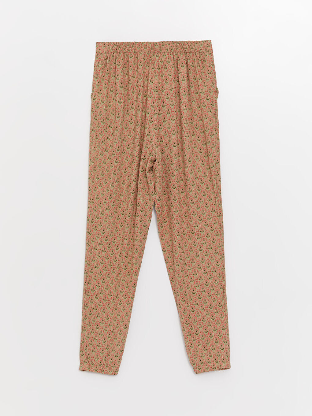 Elastic Waist Patterned Girls Trousers