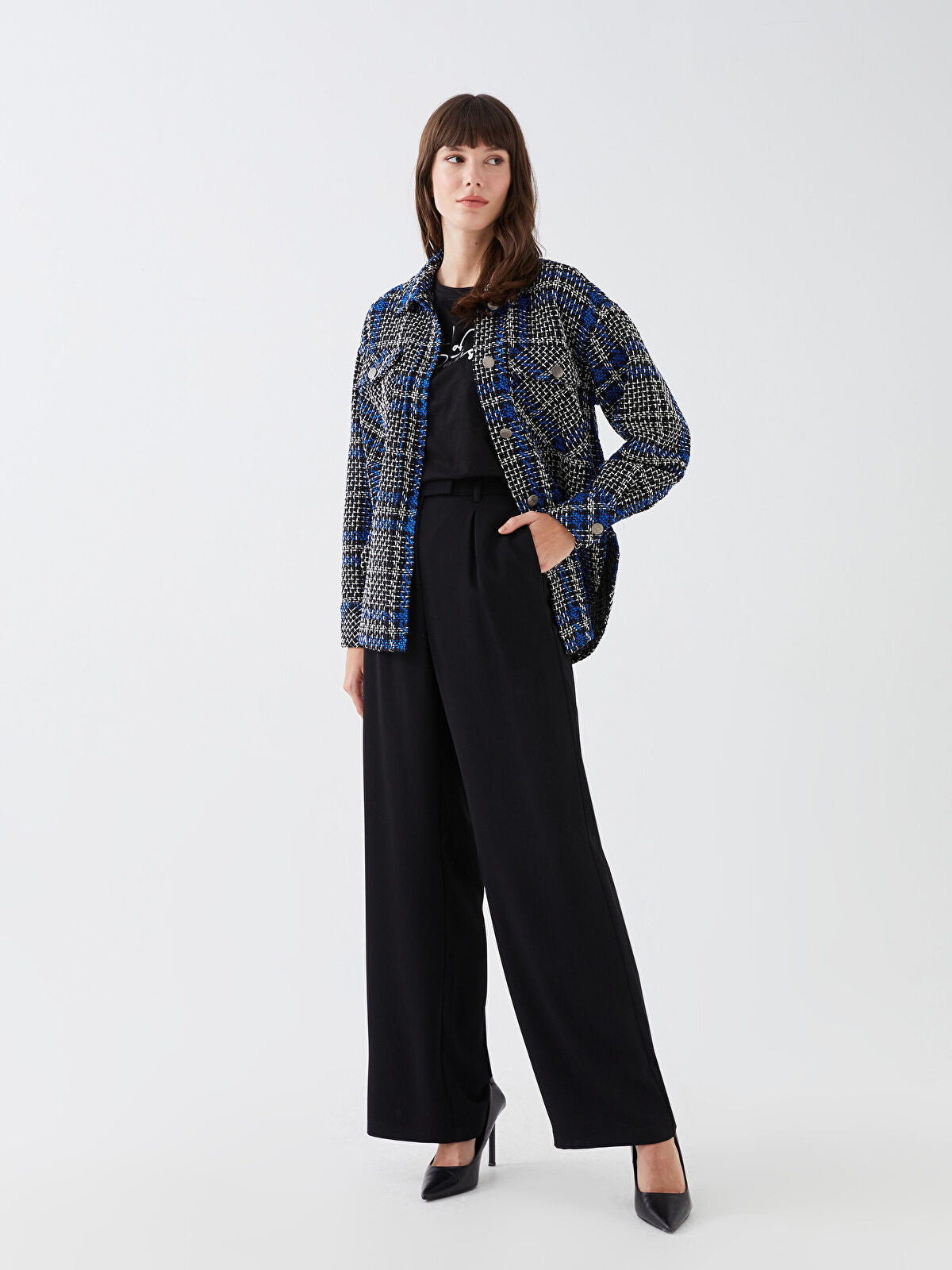 Comfortable Fit Straight Crepe Women Trousers