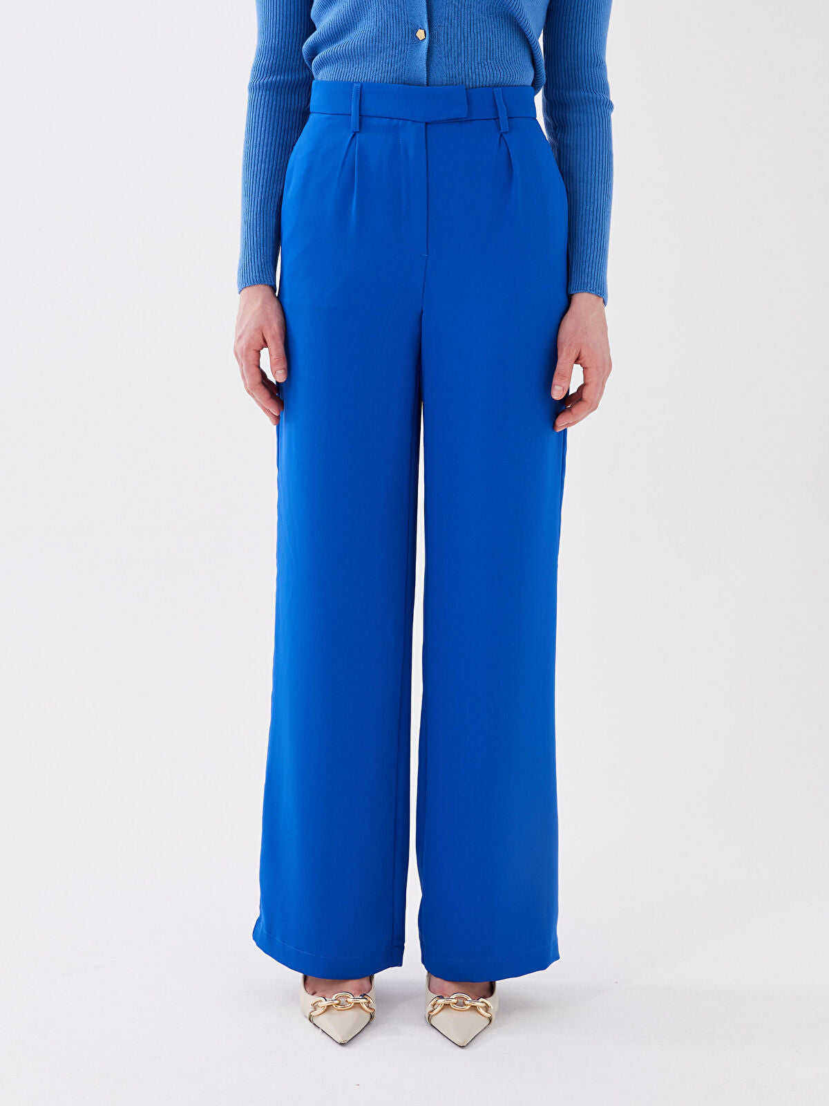 Comfortable Fit Straight Crepe Women Trousers