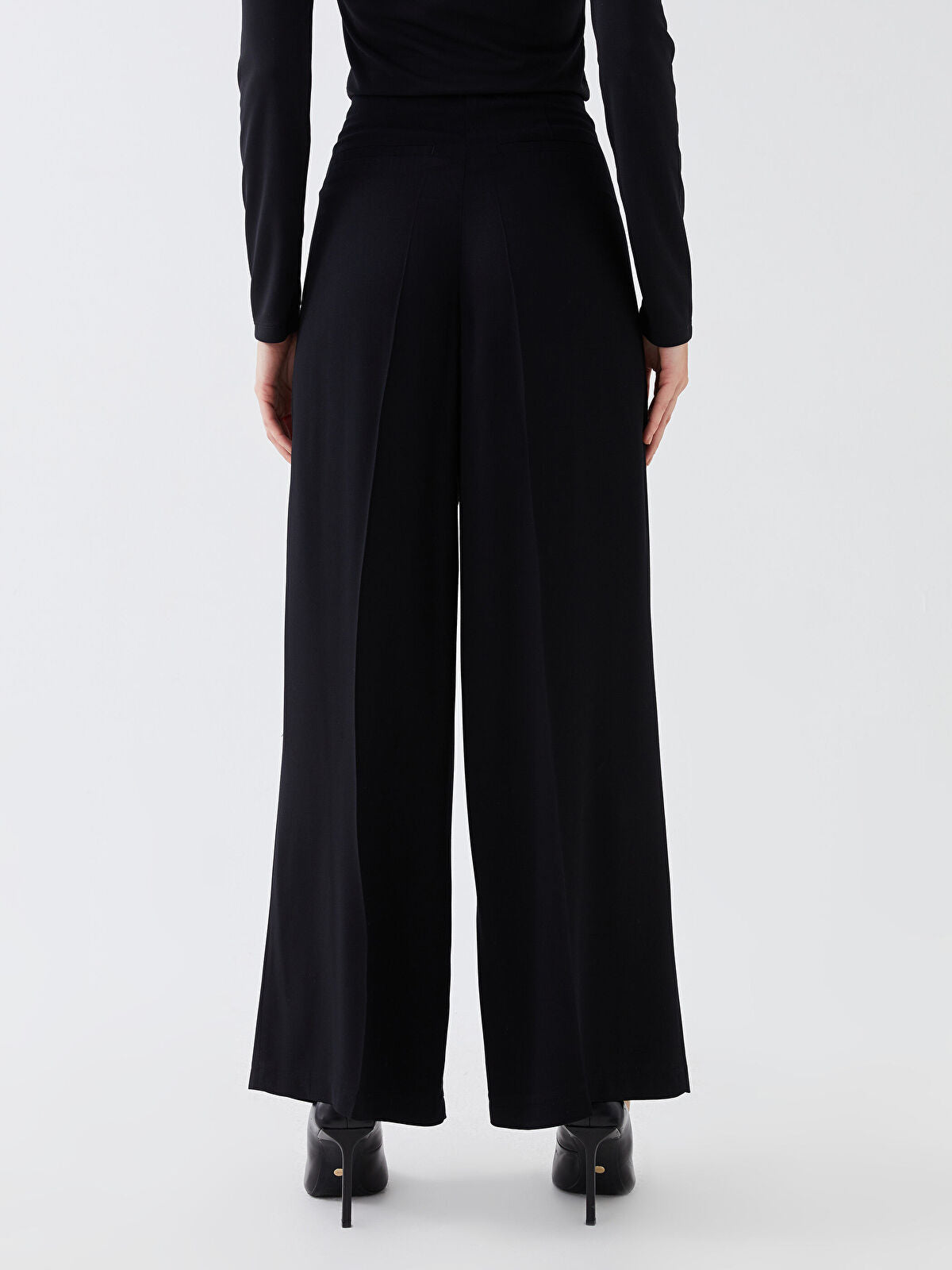 Standard Fit Straight Viscose Women Palazzo Trousers