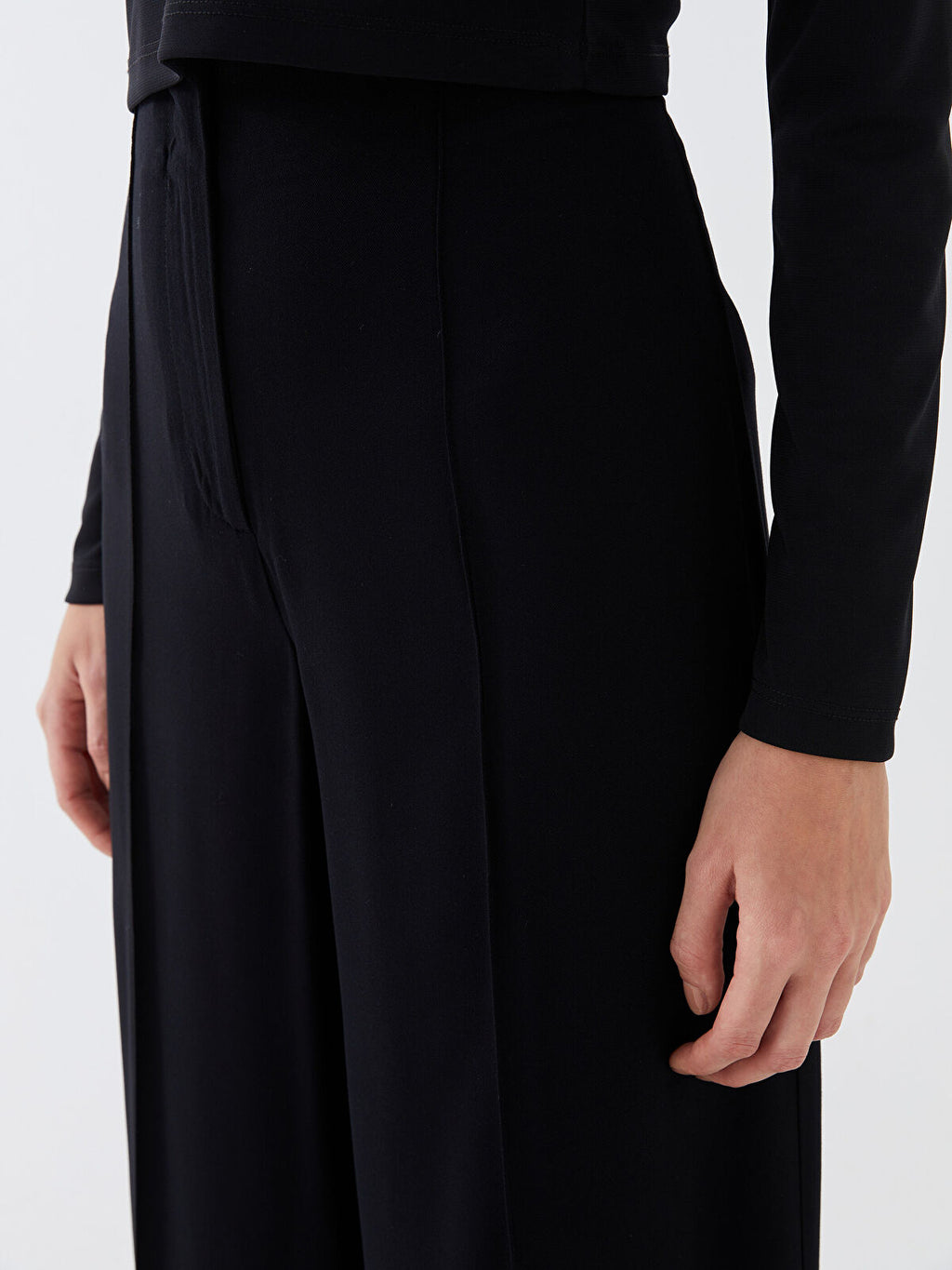 Standard Fit Straight Viscose Women Palazzo Trousers