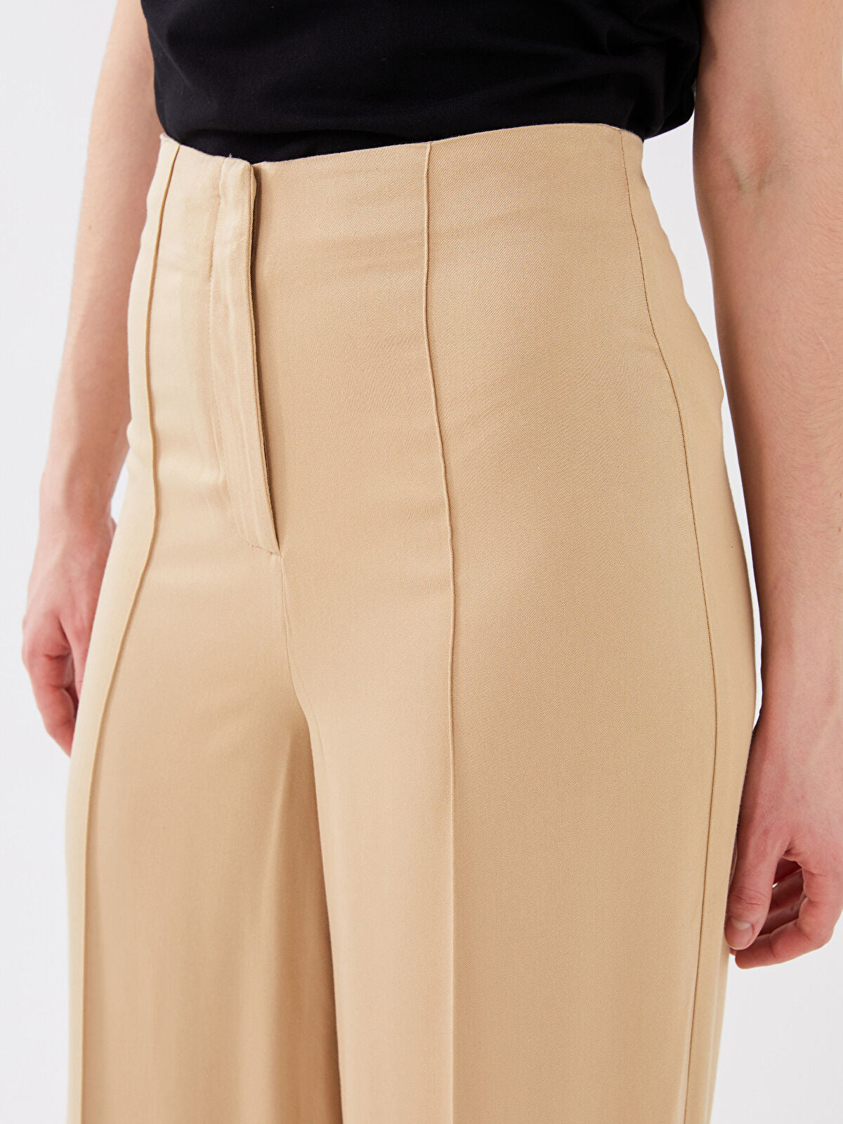 Standard Fit Straight Viscose Women Palazzo Trousers