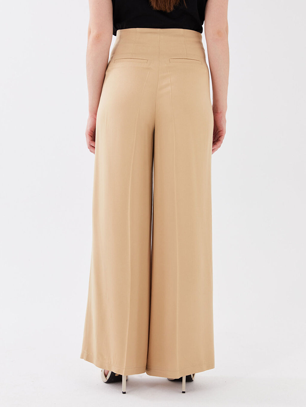 Standard Fit Straight Viscose Women Palazzo Trousers