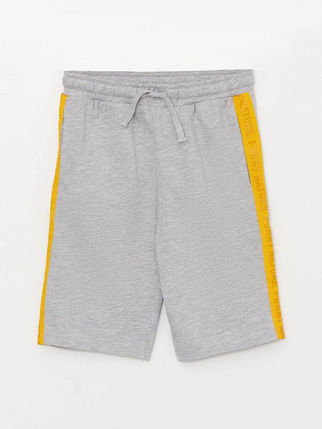 شورت ولادي بخصر مطاطي مطبوع Hover Image