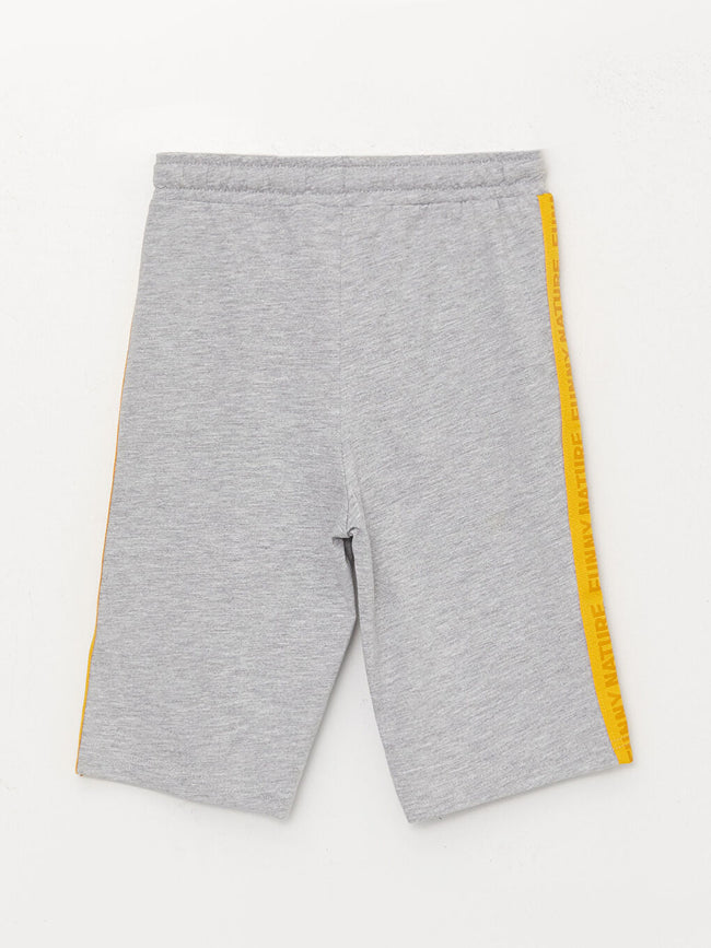 شورت ولادي بخصر مطاطي مطبوع Main Image