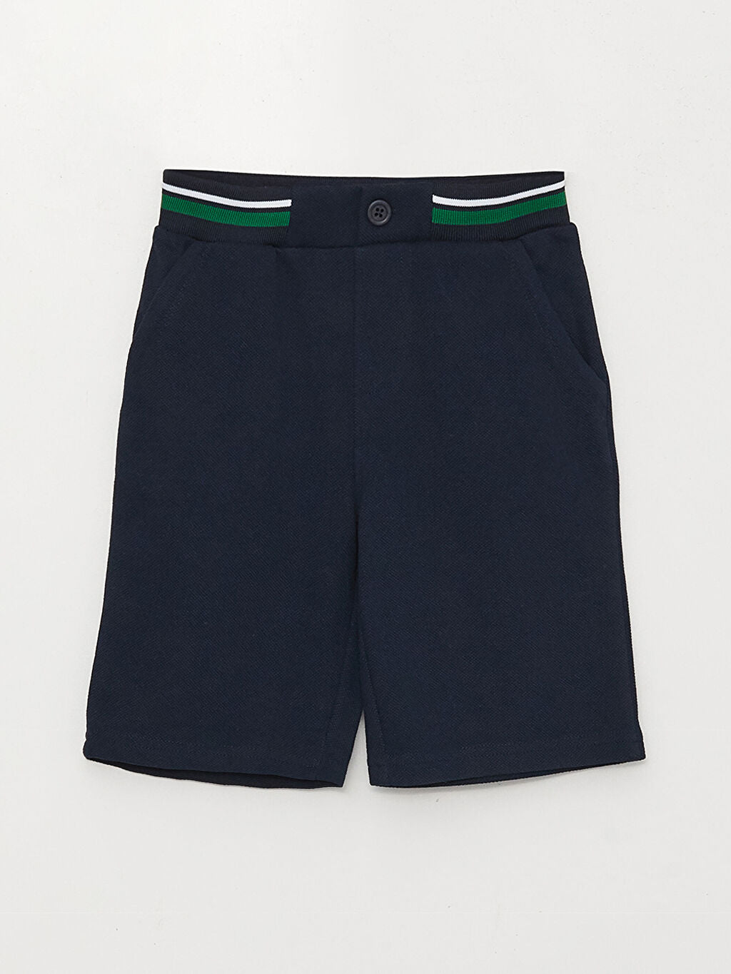 Basic Elastic Waist Boy Shorts